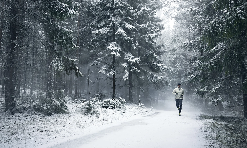Hardloper in de winter